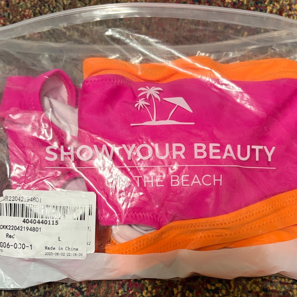 Calvin Klein Pink and Orange Apparel